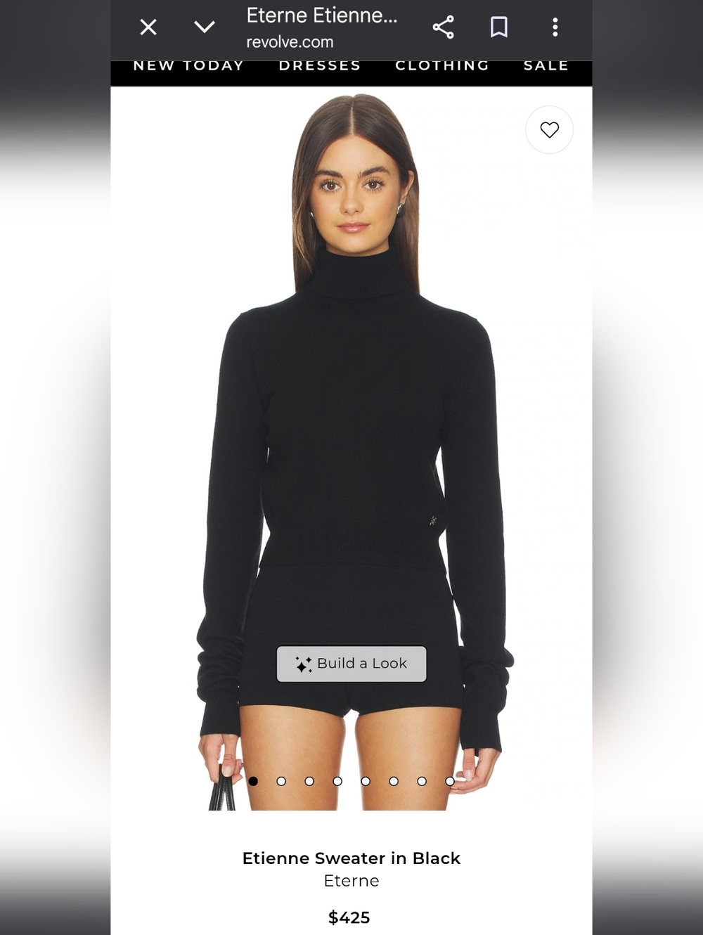Eterne Black Turtleneck Sweater - Cozy High Neck Knit